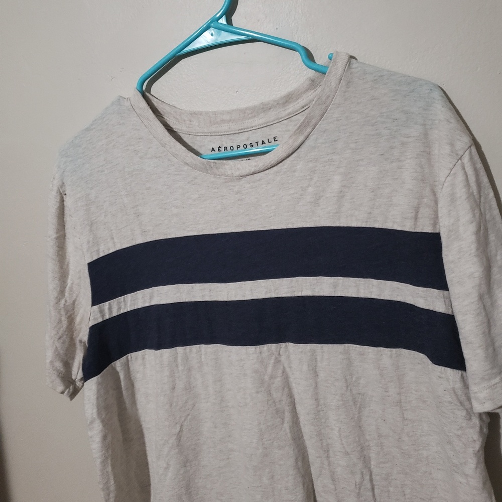Aeropostale white short sleeve shirt size L - Picture 3 of 7